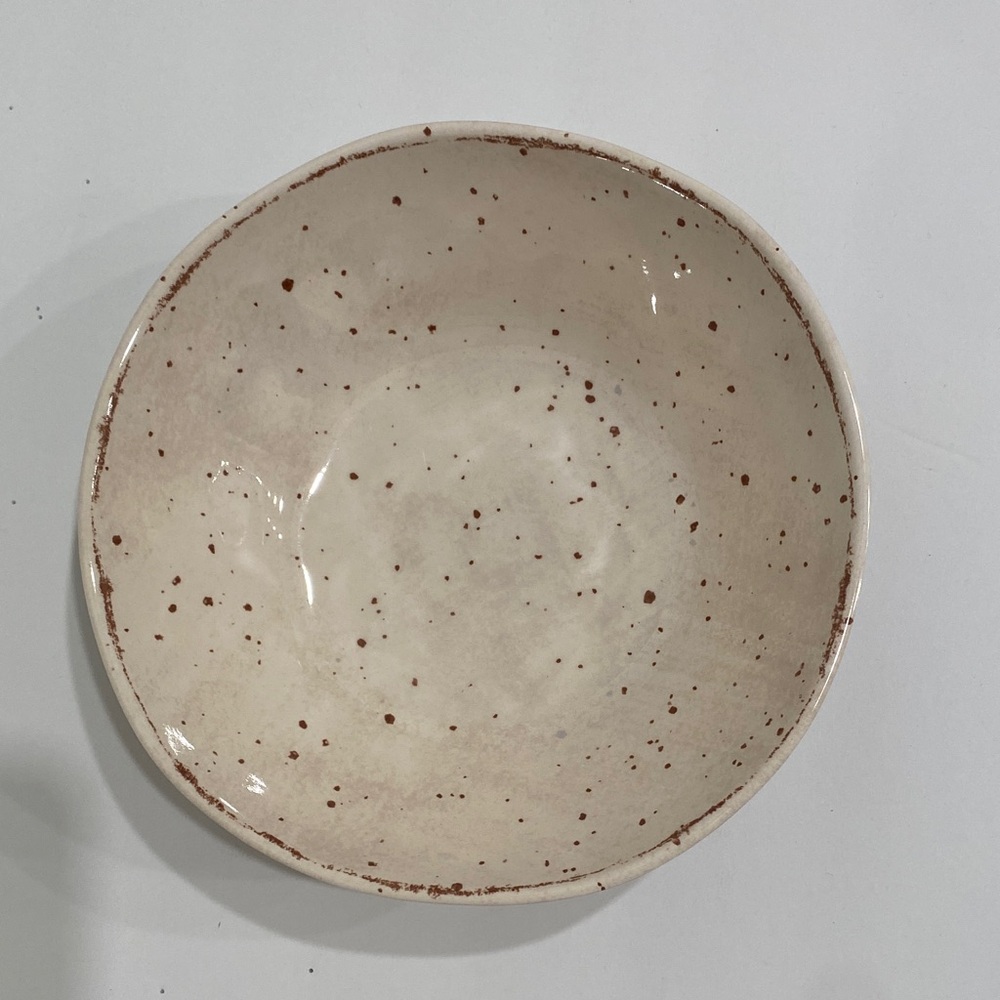 Speckled Cream Melamine Bowls-set of 4